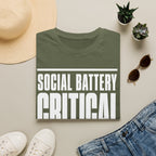 Social Battery Critical - Do Not Perform Side Quests T-shirt