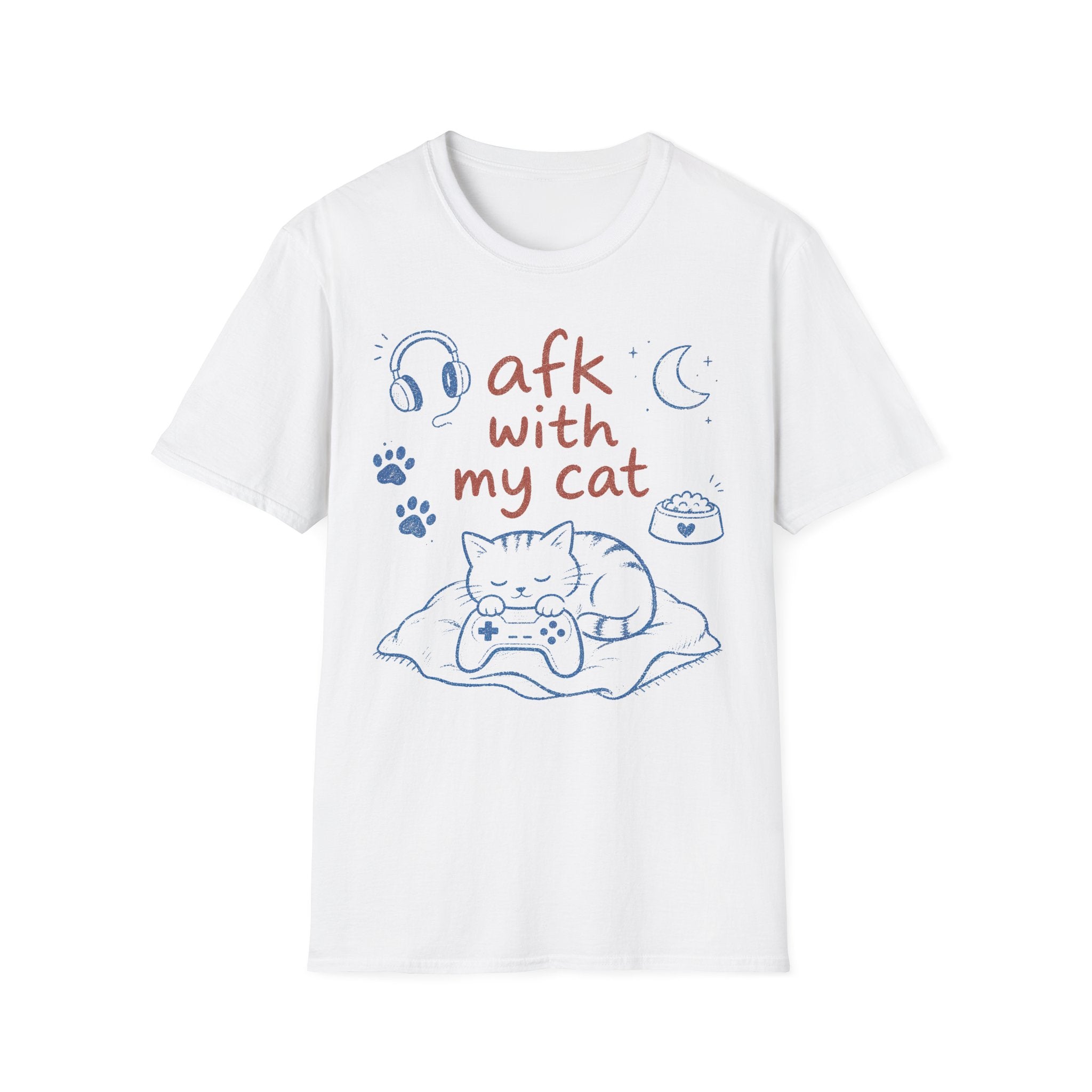 AFK WITH MY CAT T-SHIRT