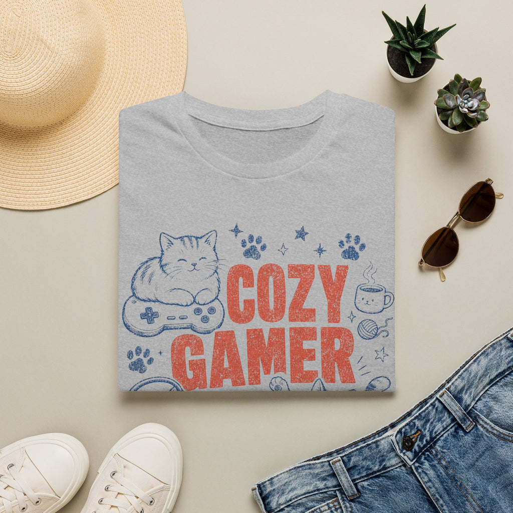 Cozy Gamer Cat Club T-SHIRT