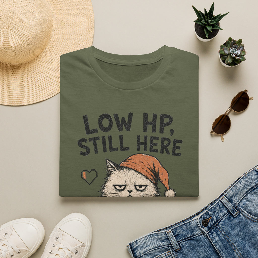 Low HP Still Here Sleep Cap T-SHIRT