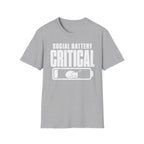 Social Battery Critical T-shirt