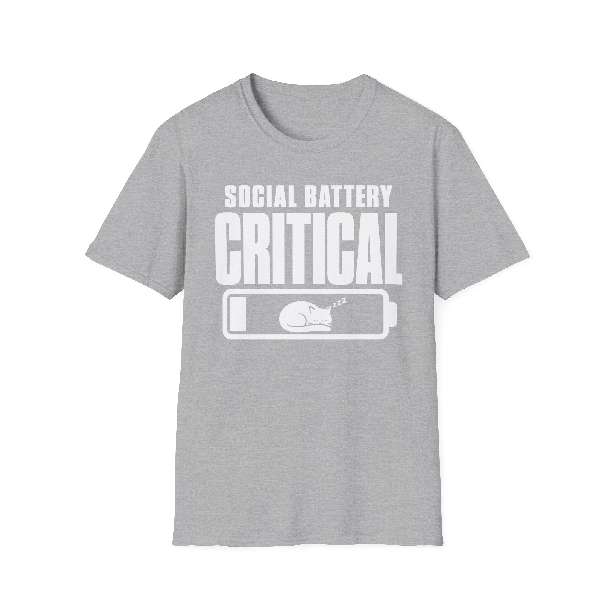 Social Battery Critical T-shirt