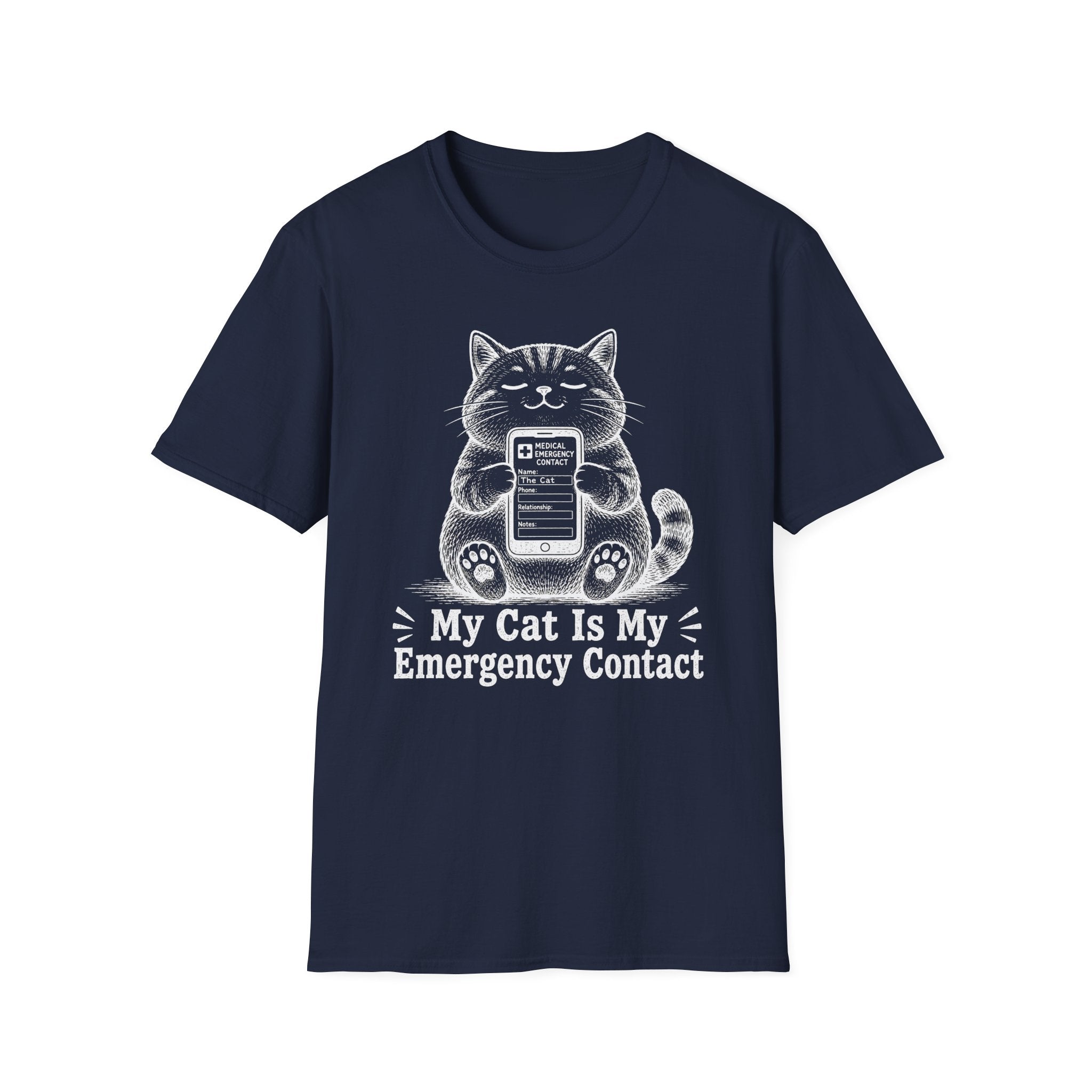My Cat Is My Emergency Contact T-shirt