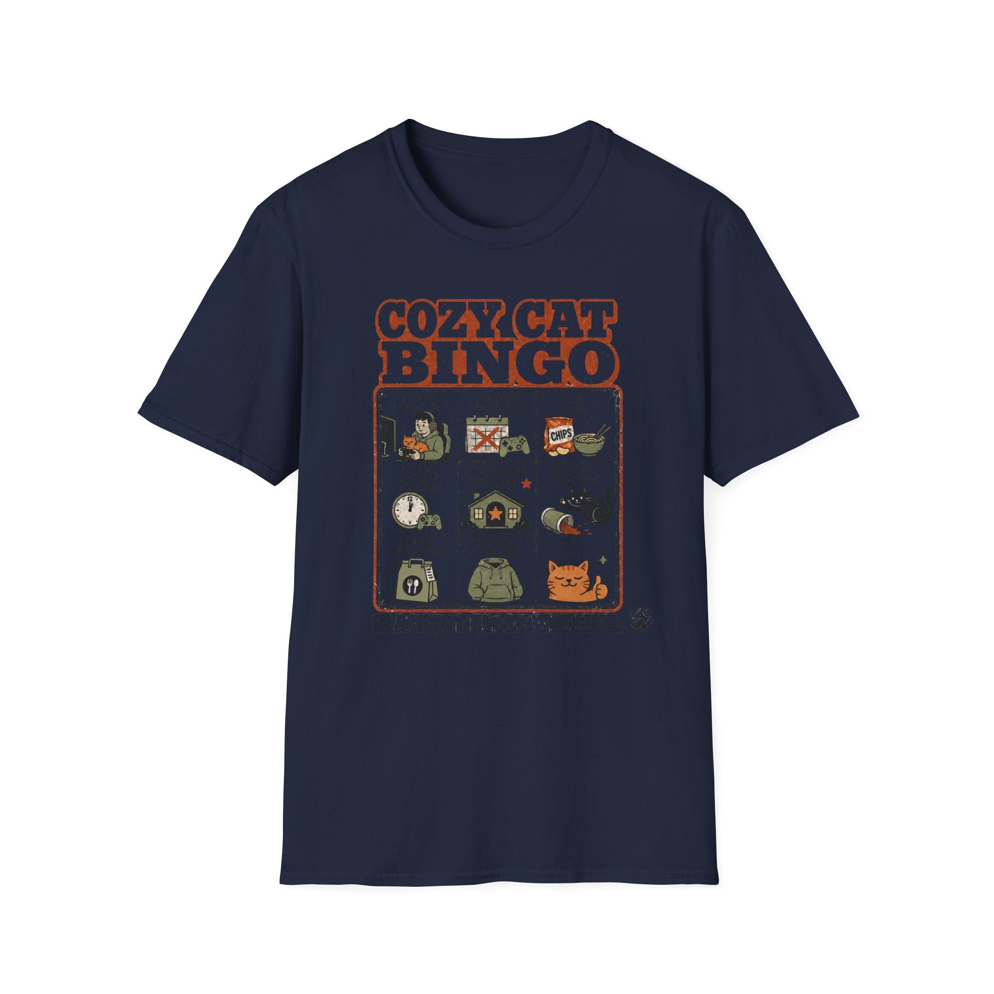 Cozy Cat Bingo T-shirt