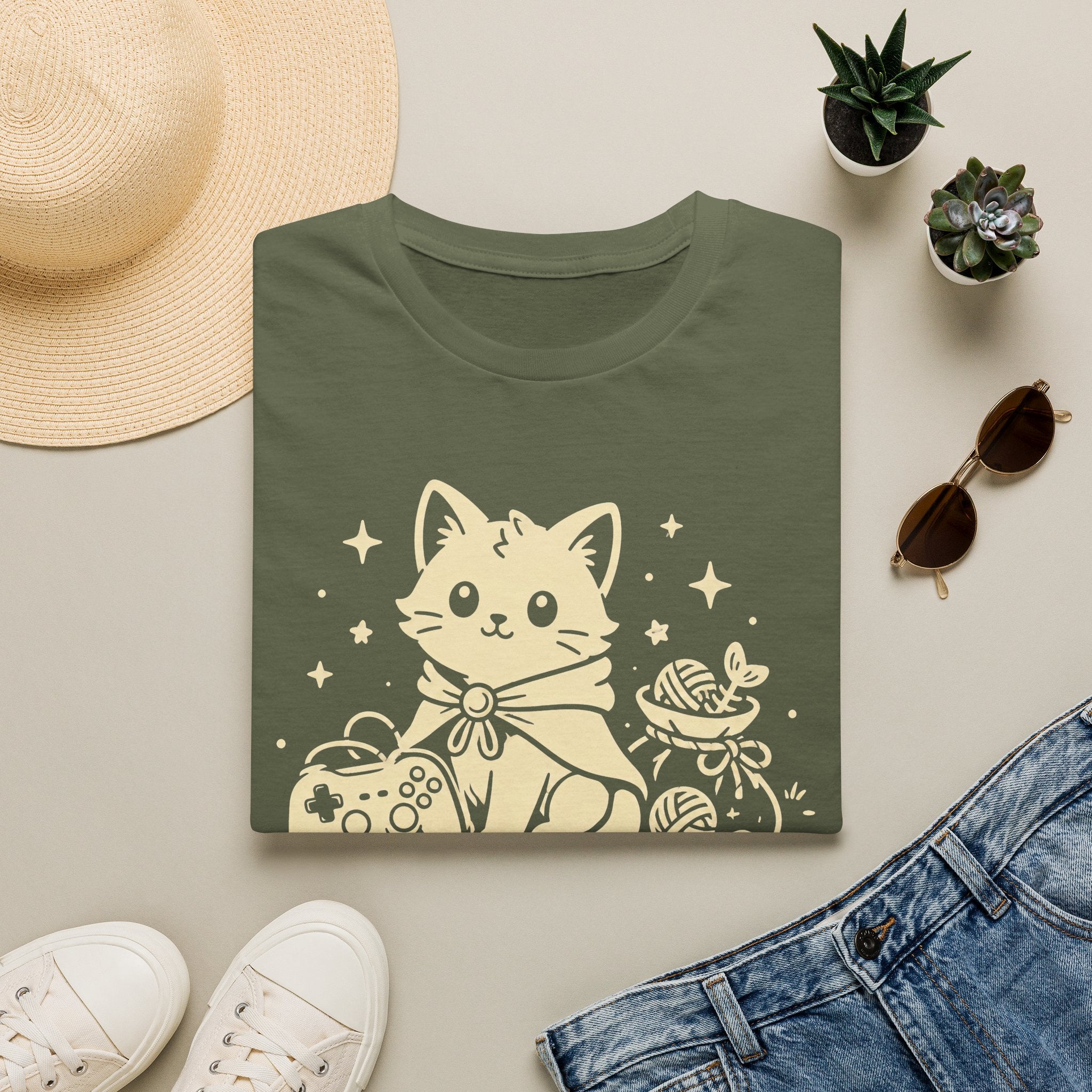 Tiny Quest Cat T-shirt