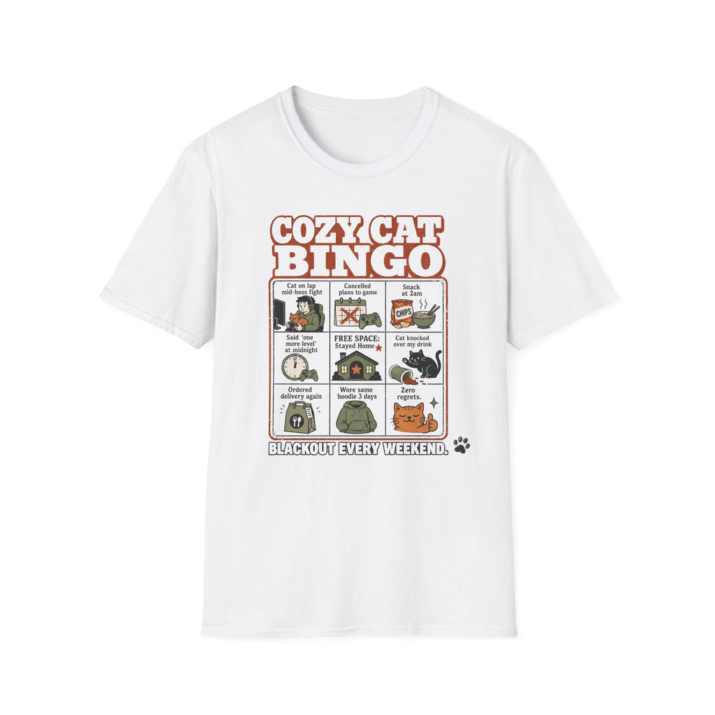 Cozy Cat Bingo T-shirt
