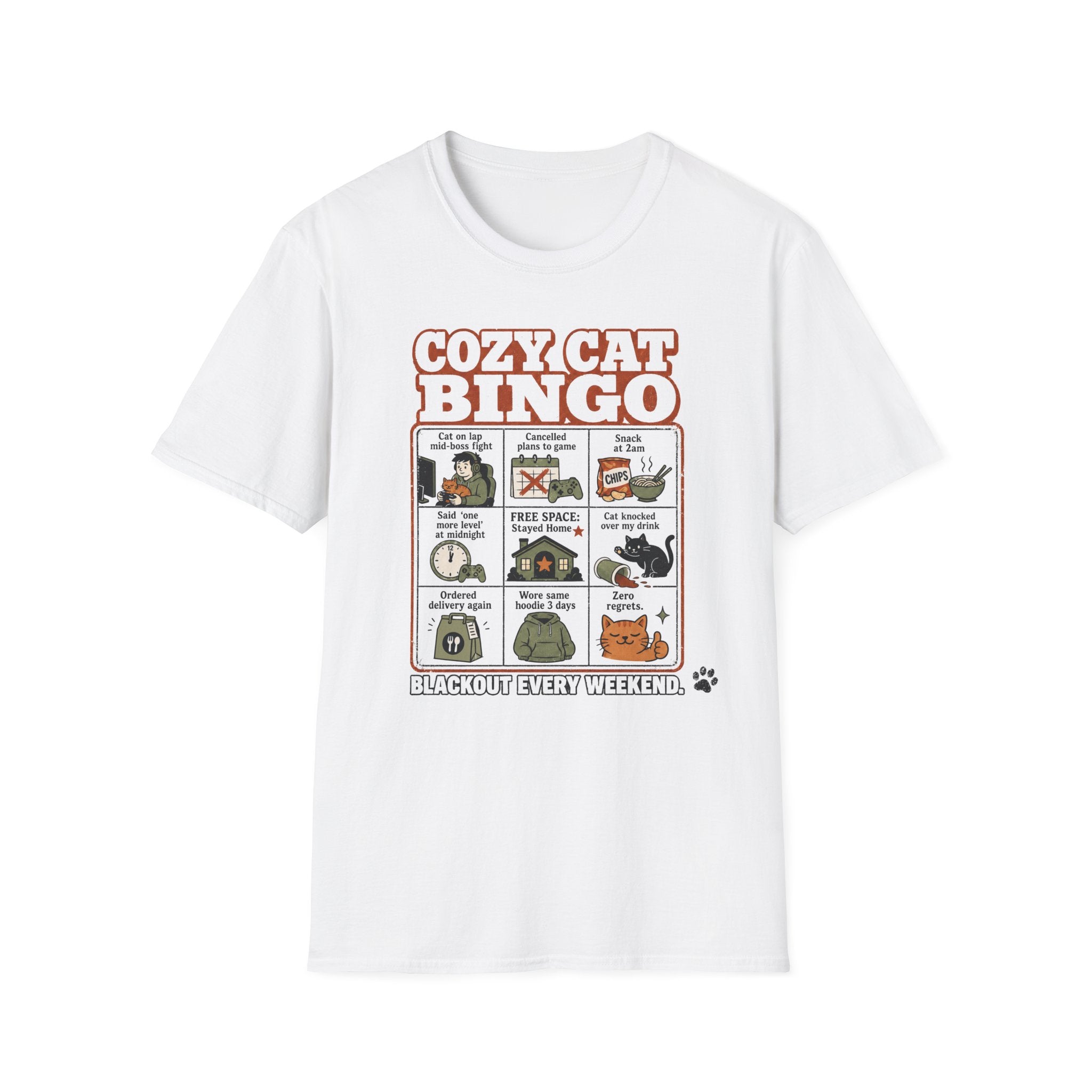 Cozy Cat Bingo T-shirt