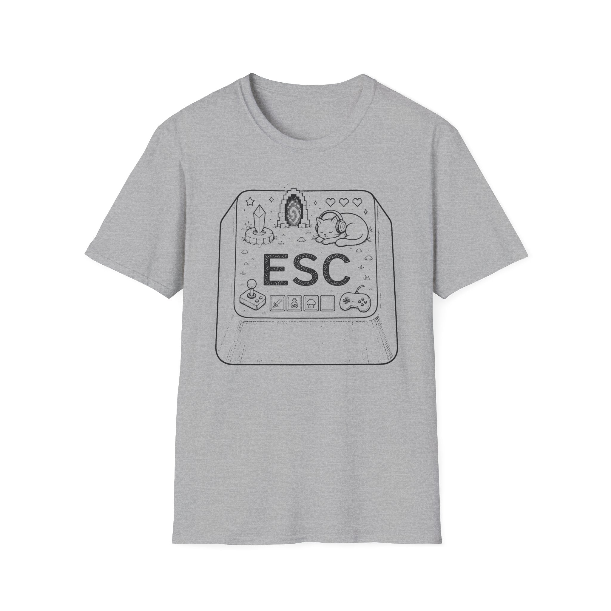 ESC Key Game Escapism T-SHIRT