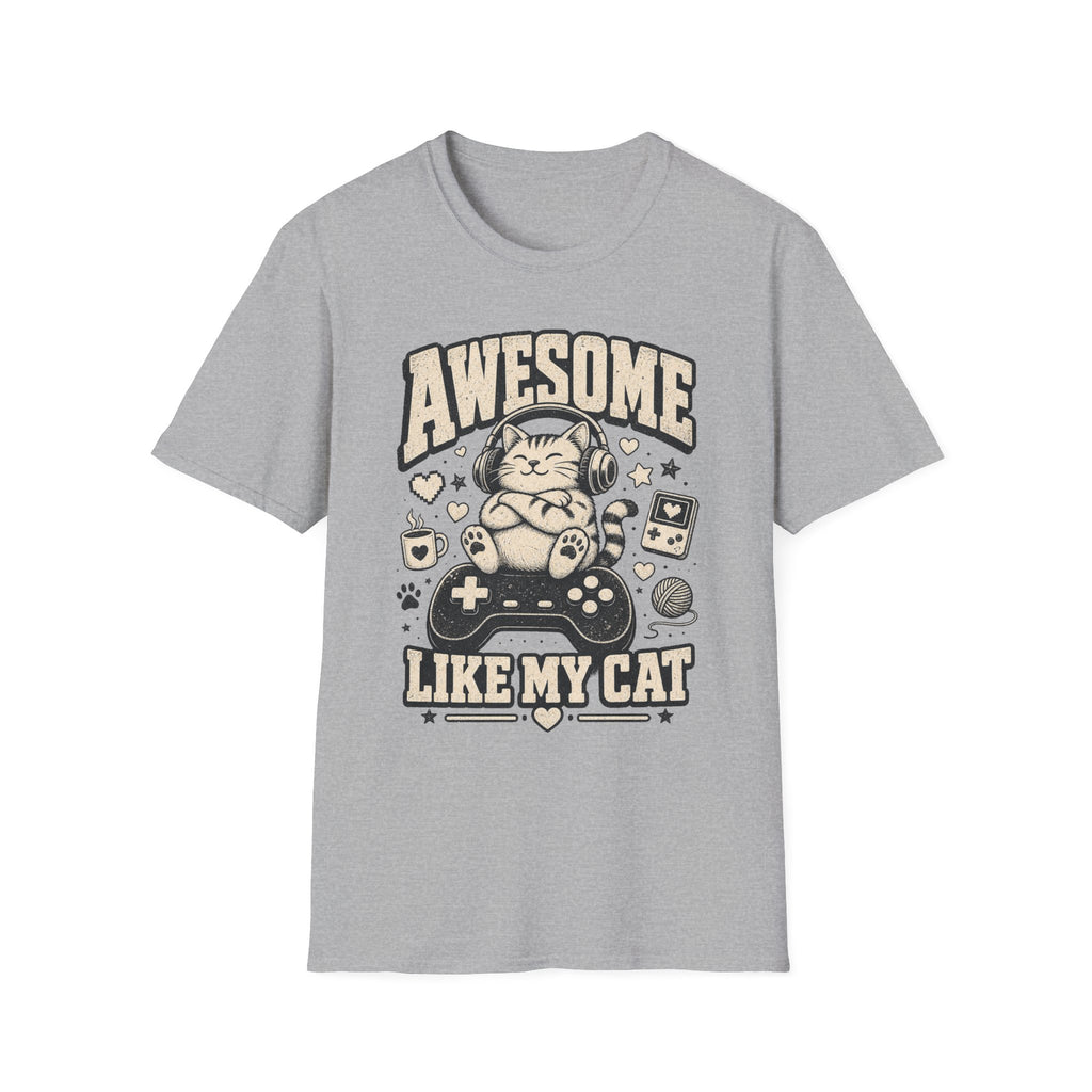 Cozy Gamer Cat Approval Stamp T-SHIRT