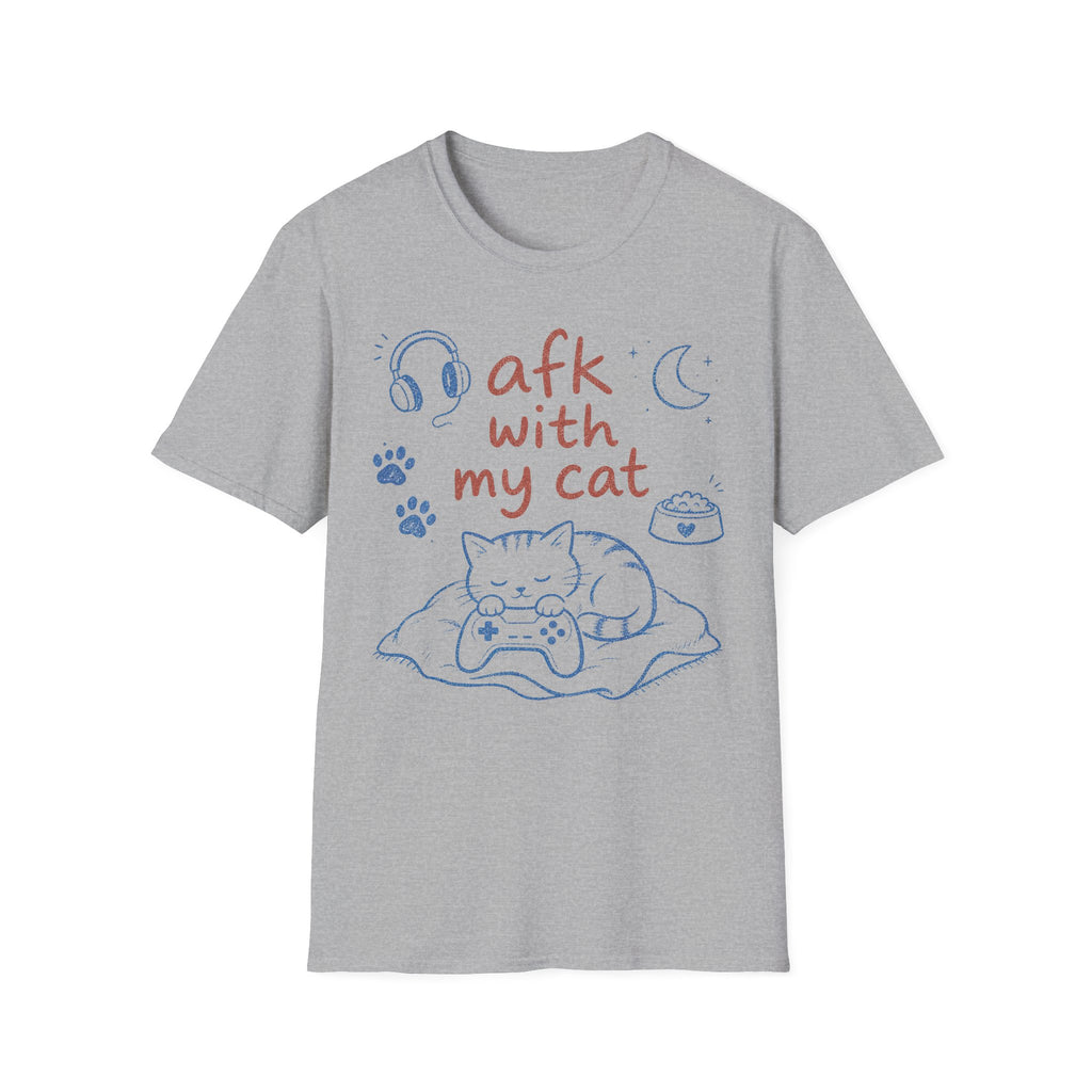AFK WITH MY CAT T-SHIRT
