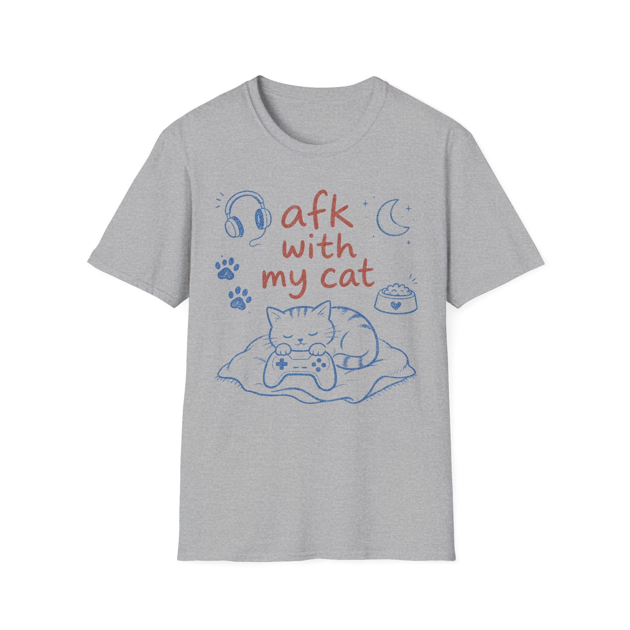AFK WITH MY CAT T-SHIRT