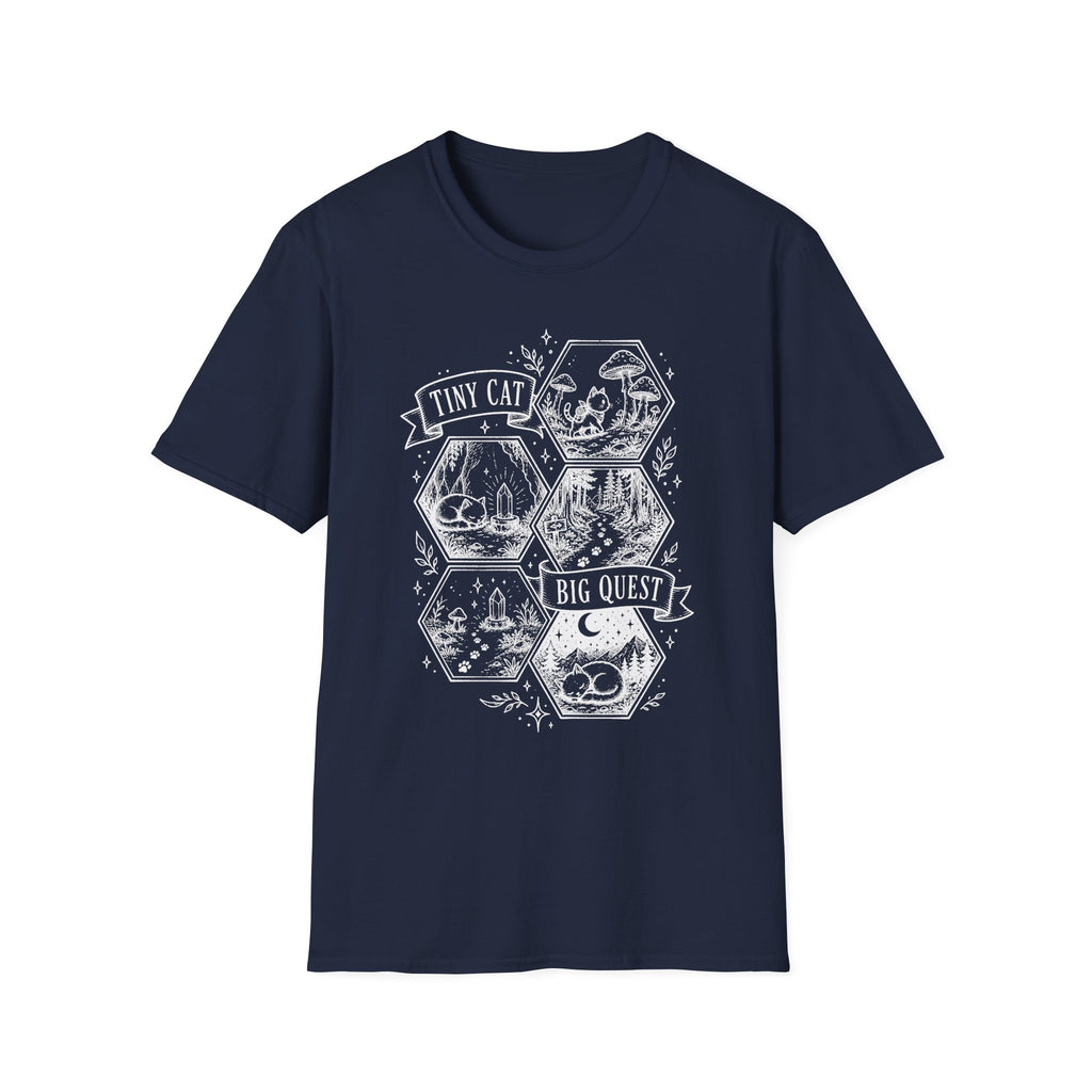 Tiny Cat Big Quest T-SHIRT
