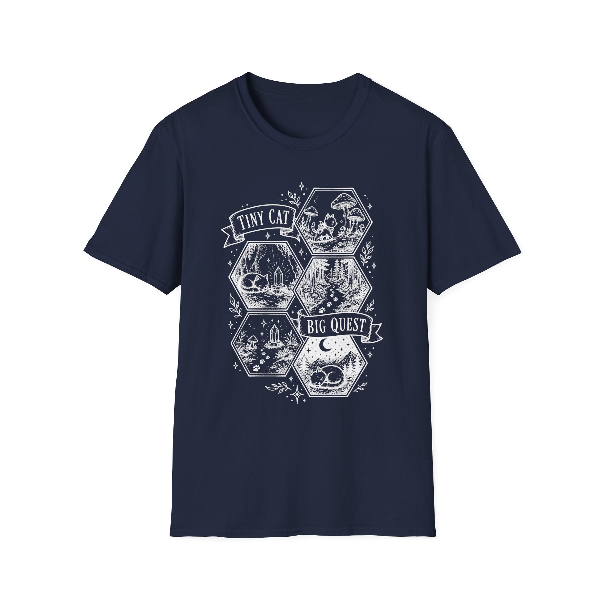 Tiny Cat Big Quest T-SHIRT