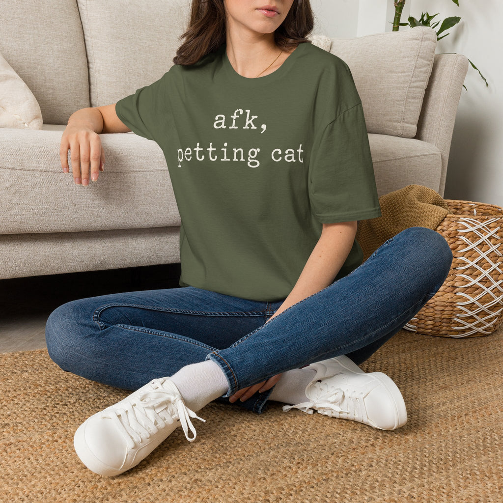 AFK Petting Cat T-SHIRT