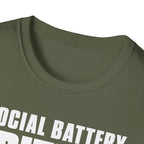 Social Battery Critical T-shirt