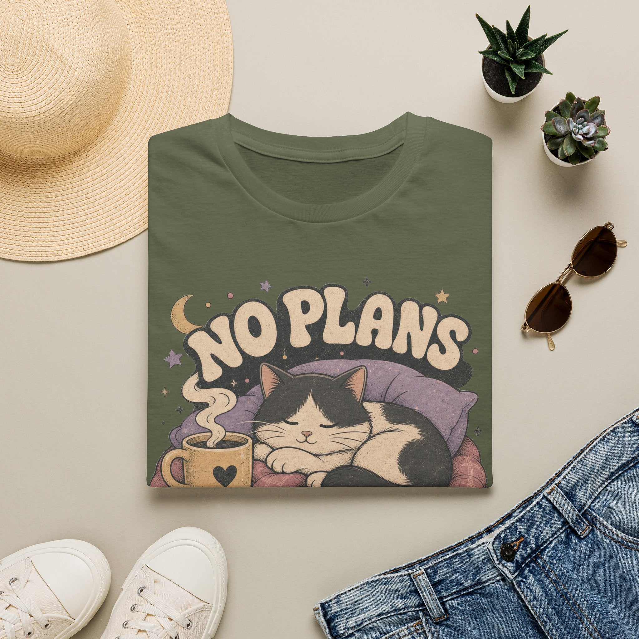 No Plans Just Purrs T-SHIRT