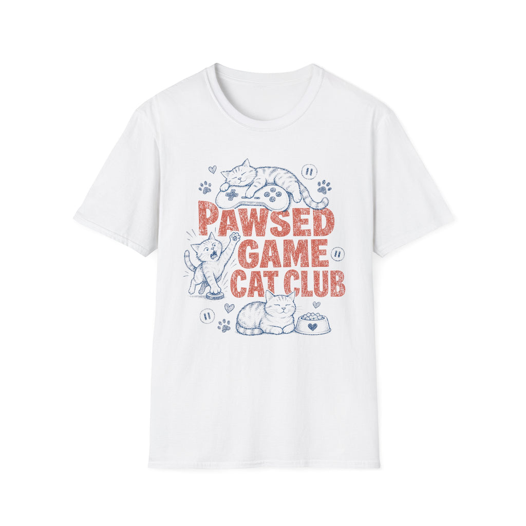 Pawsed Game Cat Club T-SHIRT