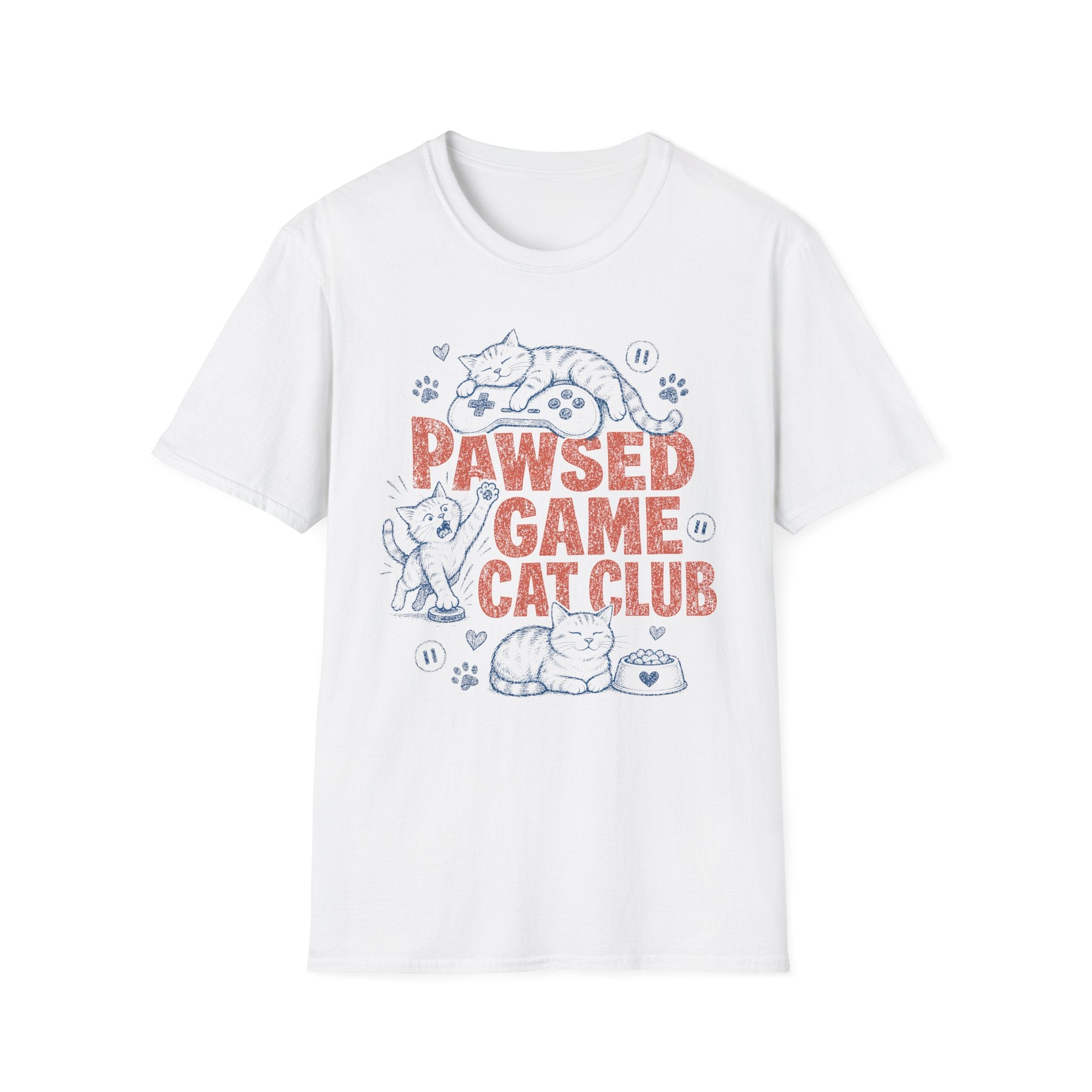 Pawsed Game Cat Club T-SHIRT