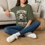 Cozy Gamer Cat Approval Stamp T-SHIRT
