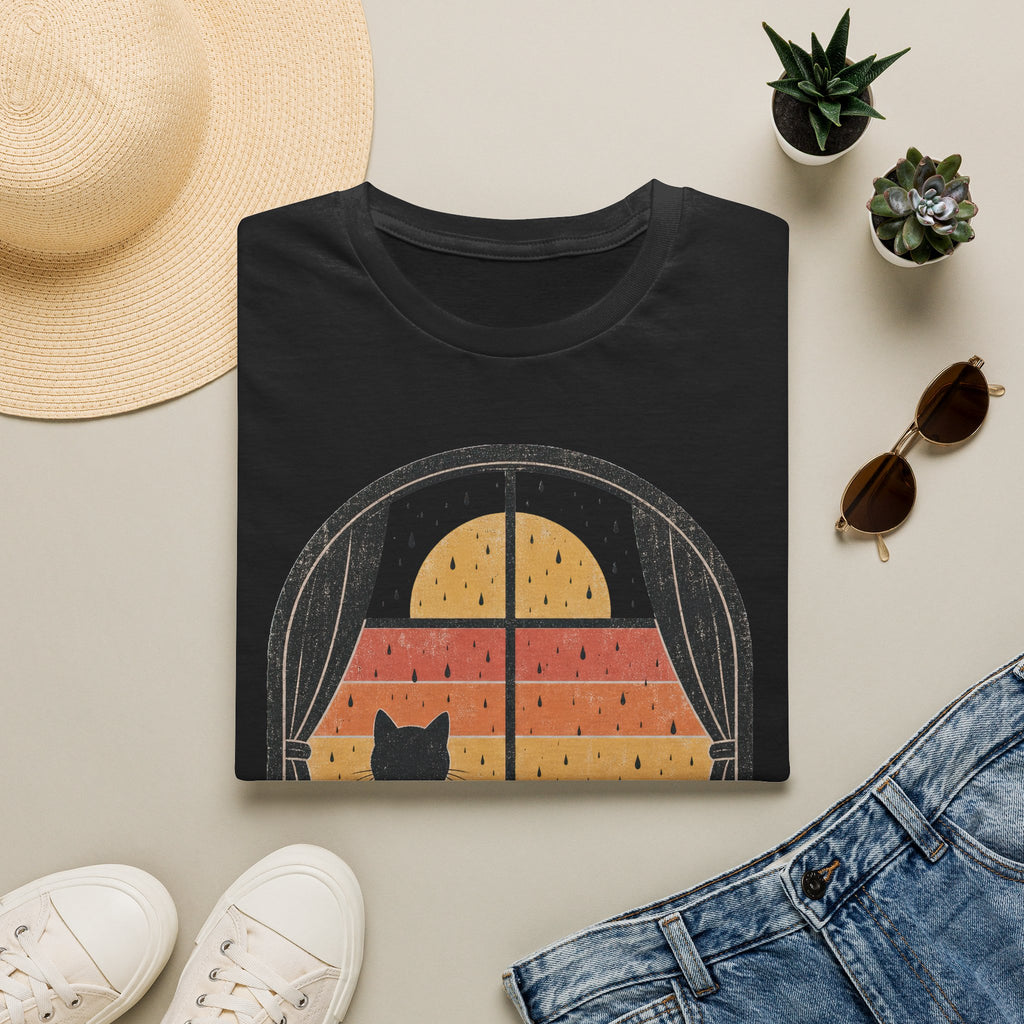 Rainy Night Retro Window T-SHIRT