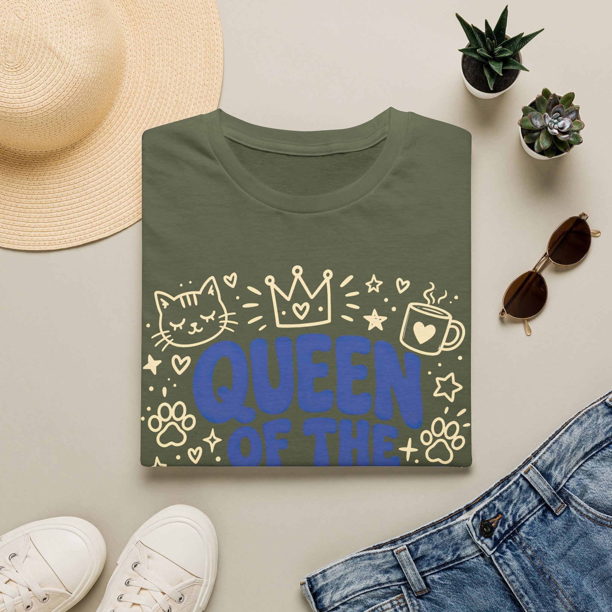 Queen Of The Cozy Chaos T-SHIRT