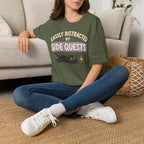 Easily Distracted By Side Quests - Cat Sparkle T-SHIRT