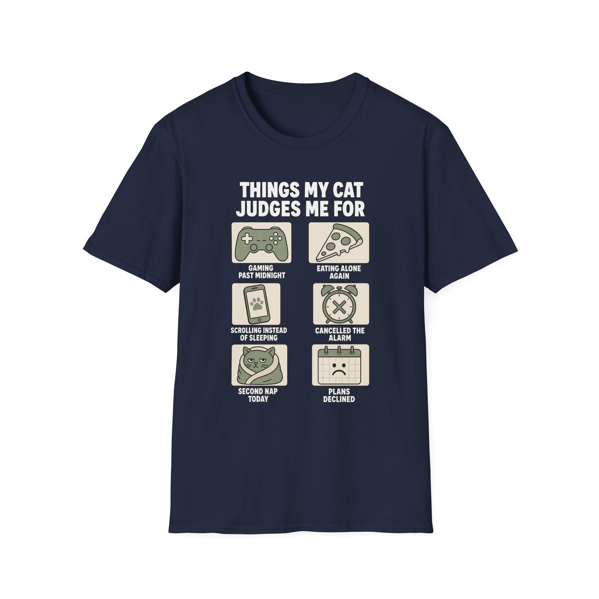 Things My Cat Judges Me For T-shirt