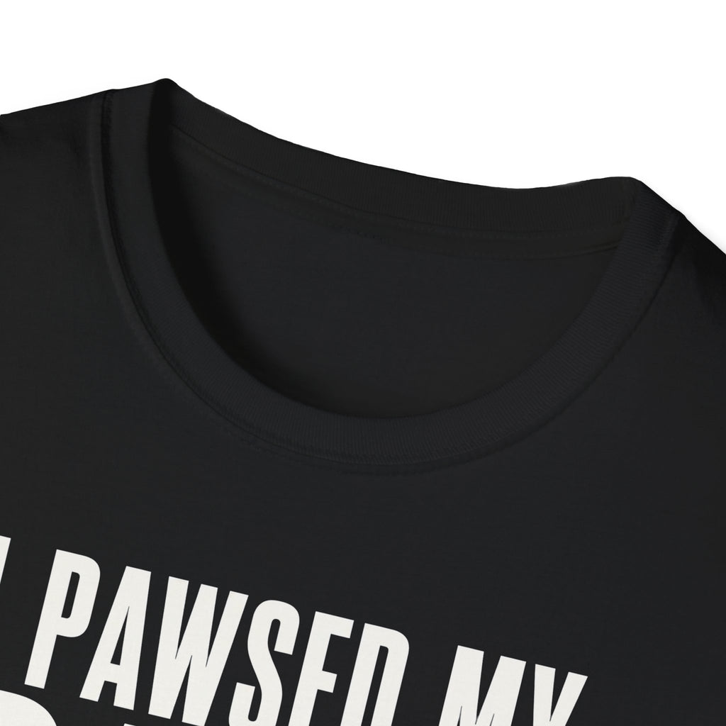 I Pawsed My Game For The Cat T-shirt