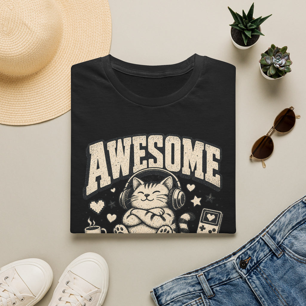 Cozy Gamer Cat Approval Stamp T-SHIRT