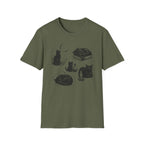 Cozy Familiar Sketch Sheet T-SHIRT