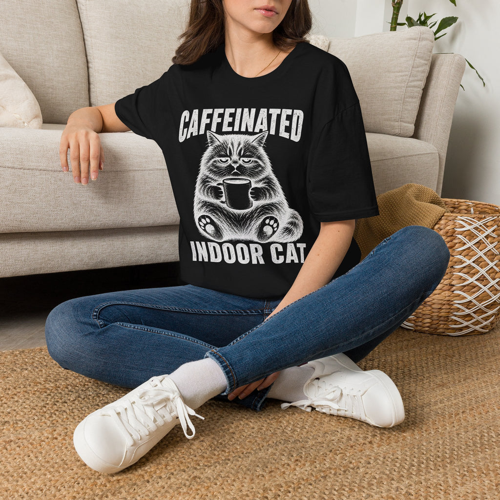 Caffeinated Indoor Cat T-SHIRT