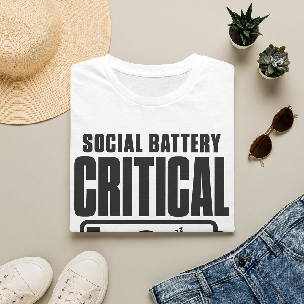 Social Battery Critical T-shirt