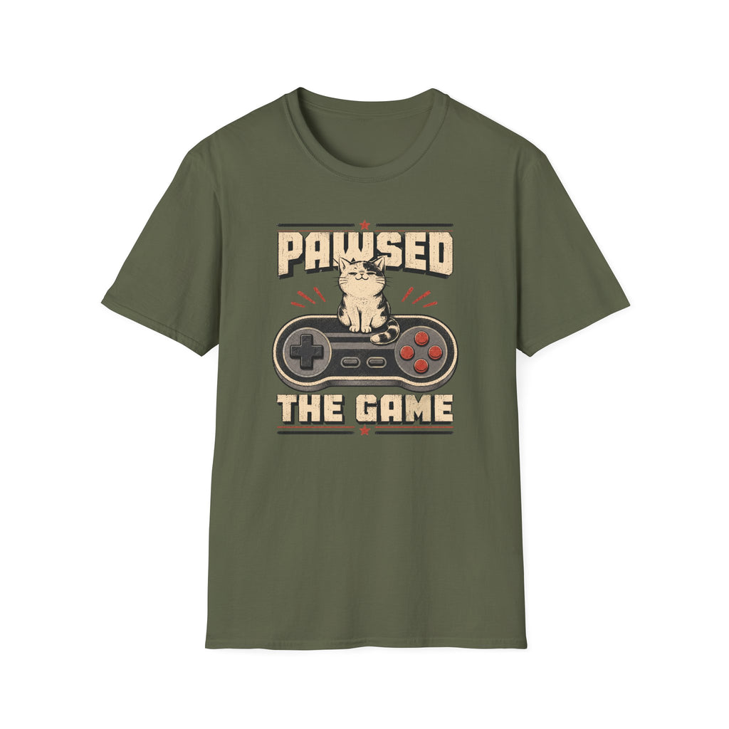 Pawsed The Game T-shirt