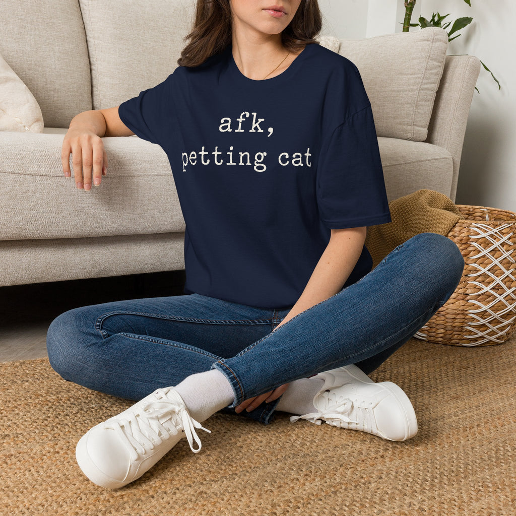 AFK Petting Cat T-SHIRT