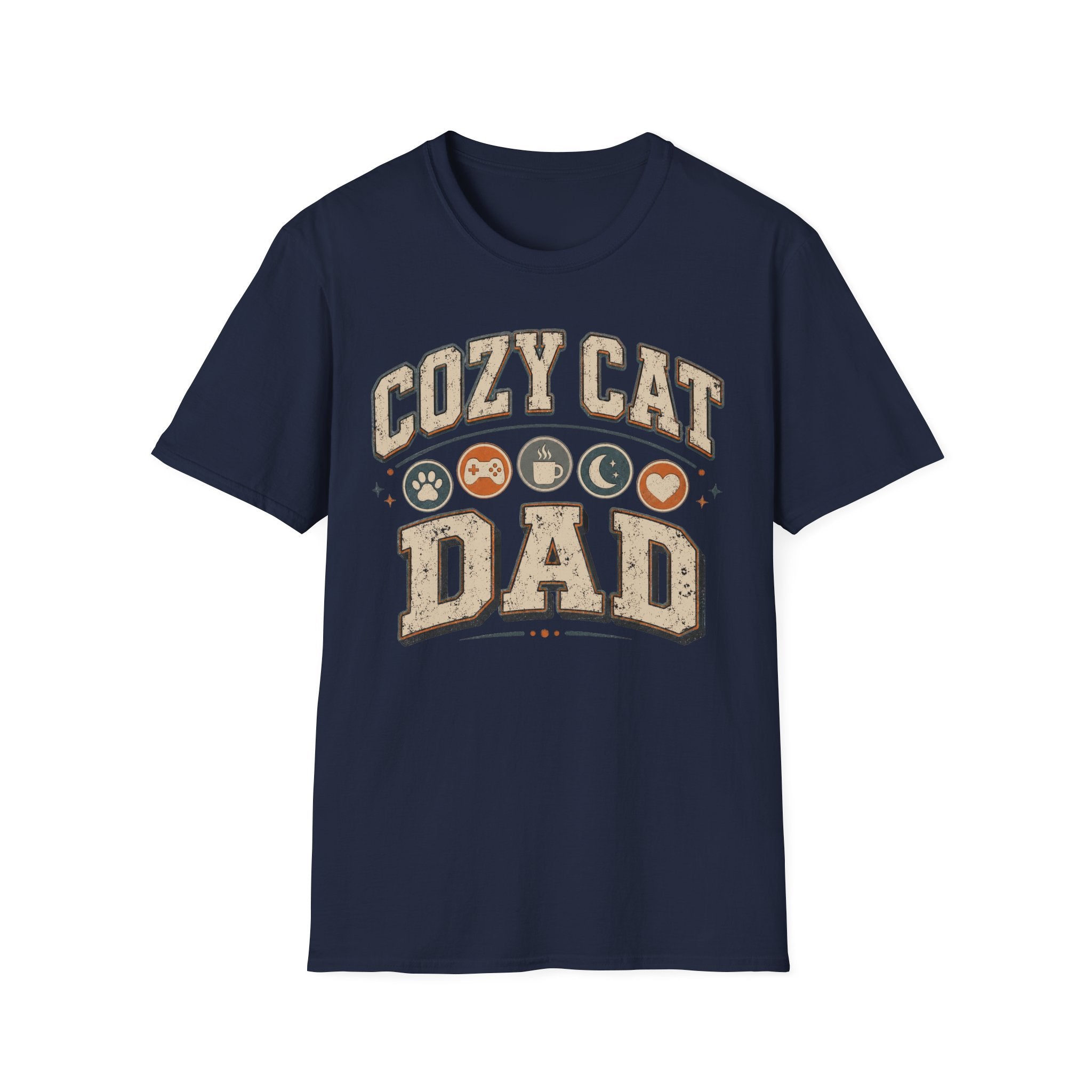 Cozy Cat Dad T-shirt