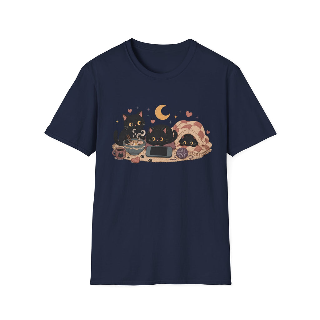 Midnight Snack Gaming Cats T-shirt