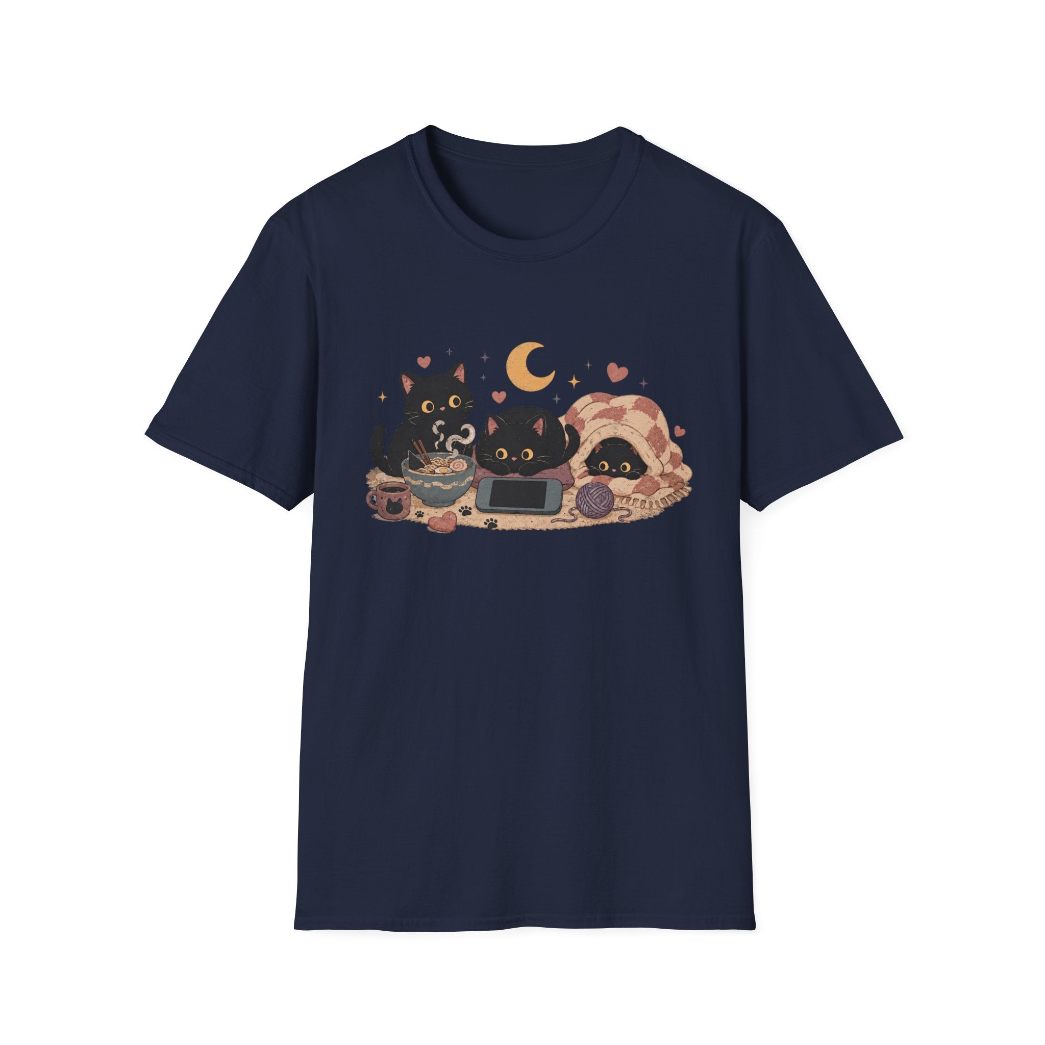 Midnight Snack Gaming Cats T-shirt