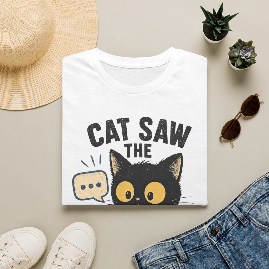 Cat Saw The Group Chat T-SHIRT