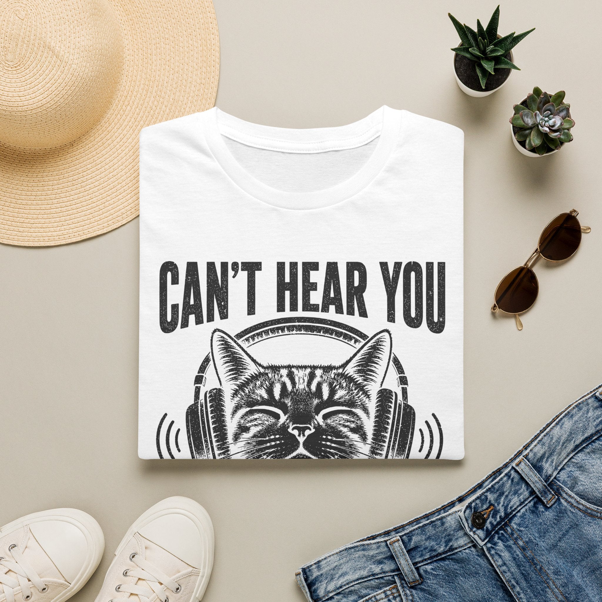 Cant Hear You Cats Purring T-SHIRT