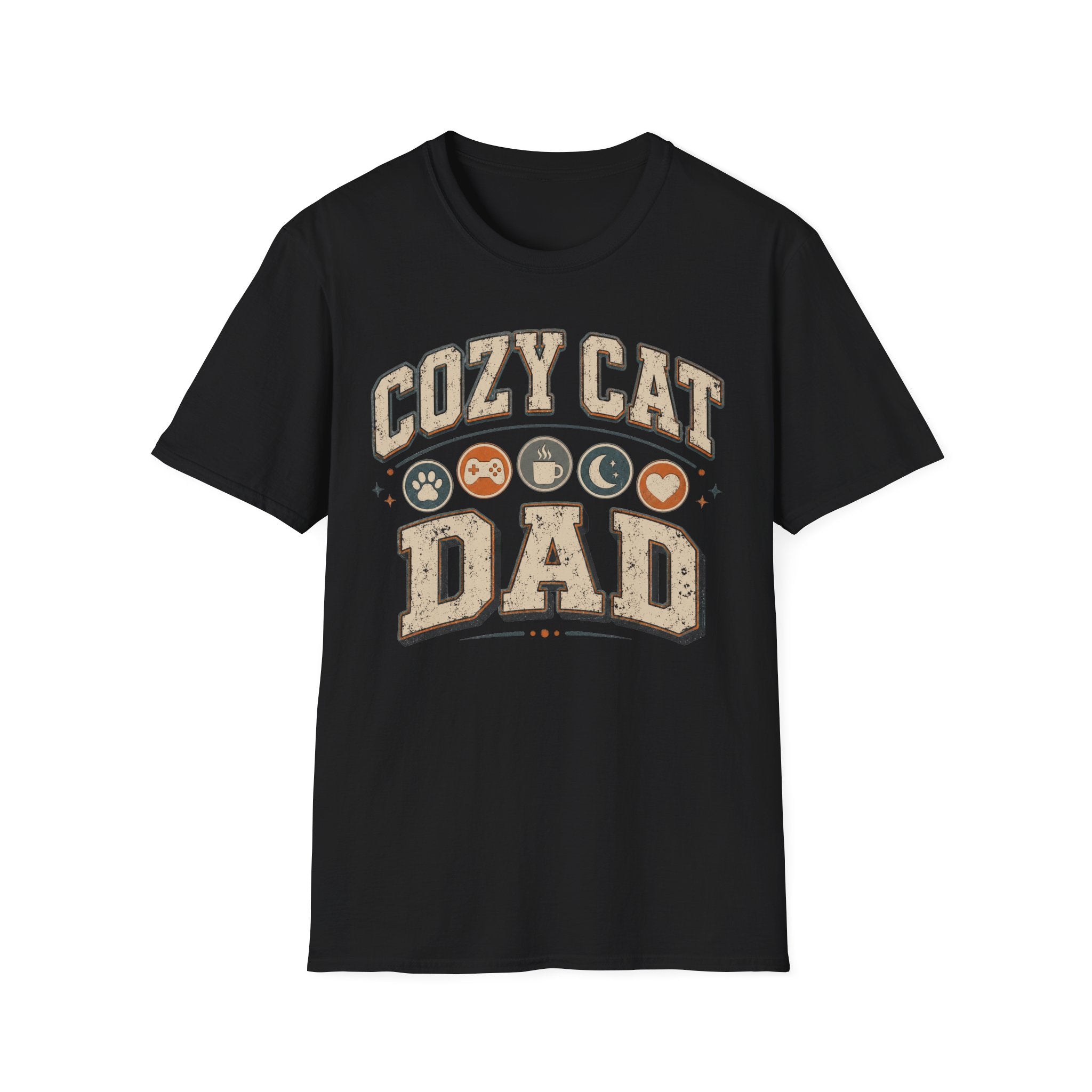 Cozy Cat Dad T-shirt