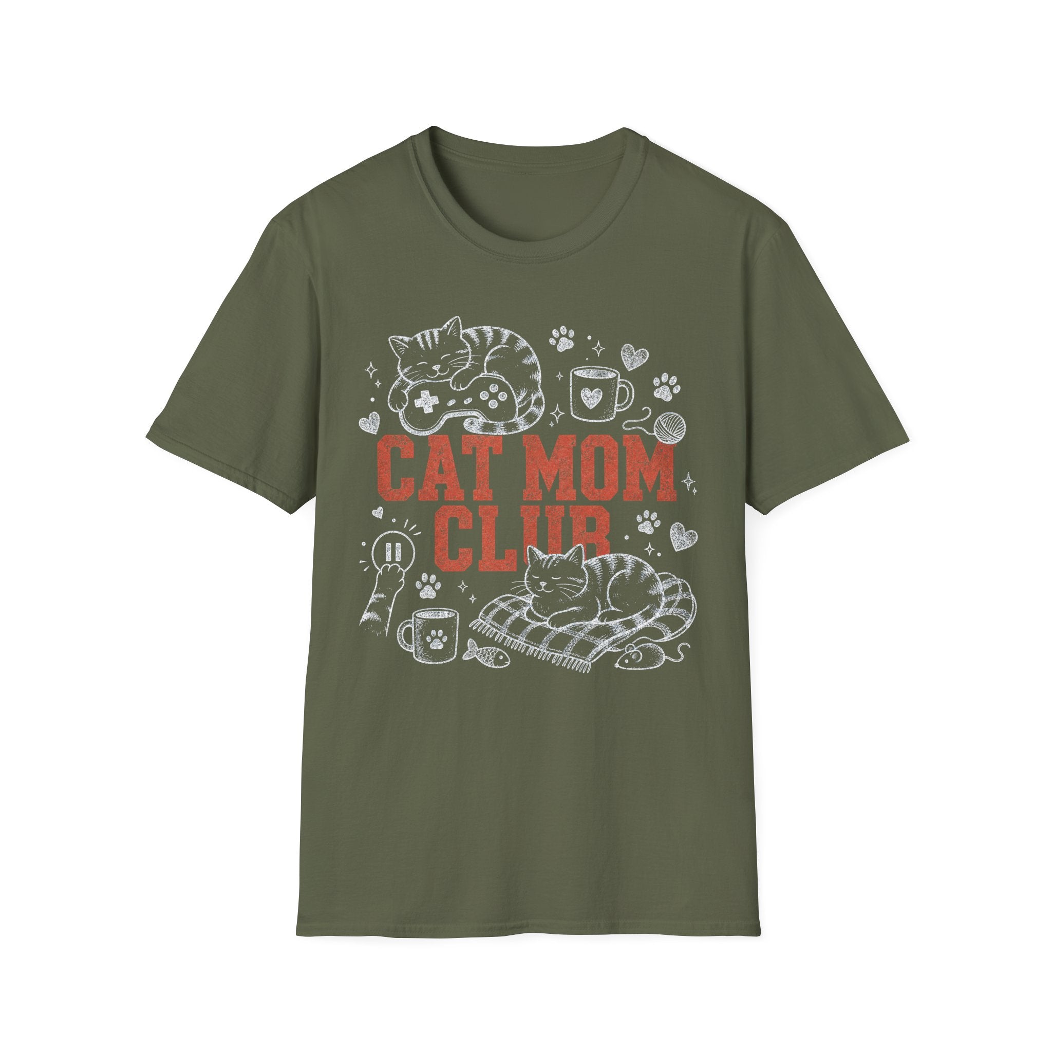 Cat Mom Club T-SHIRT