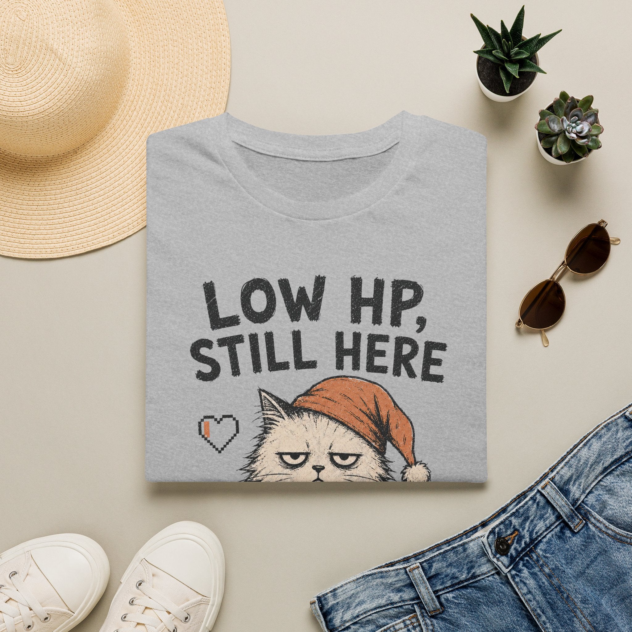 Low HP Still Here Sleep Cap T-SHIRT