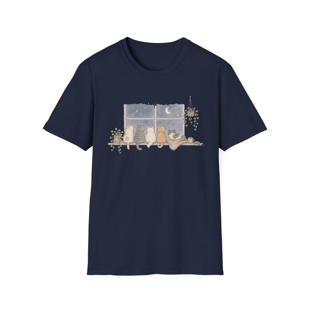 Window Ledge Cat Party T-SHIRT