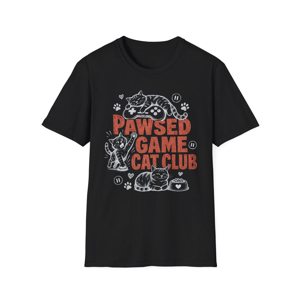 Pawsed Game Cat Club T-SHIRT