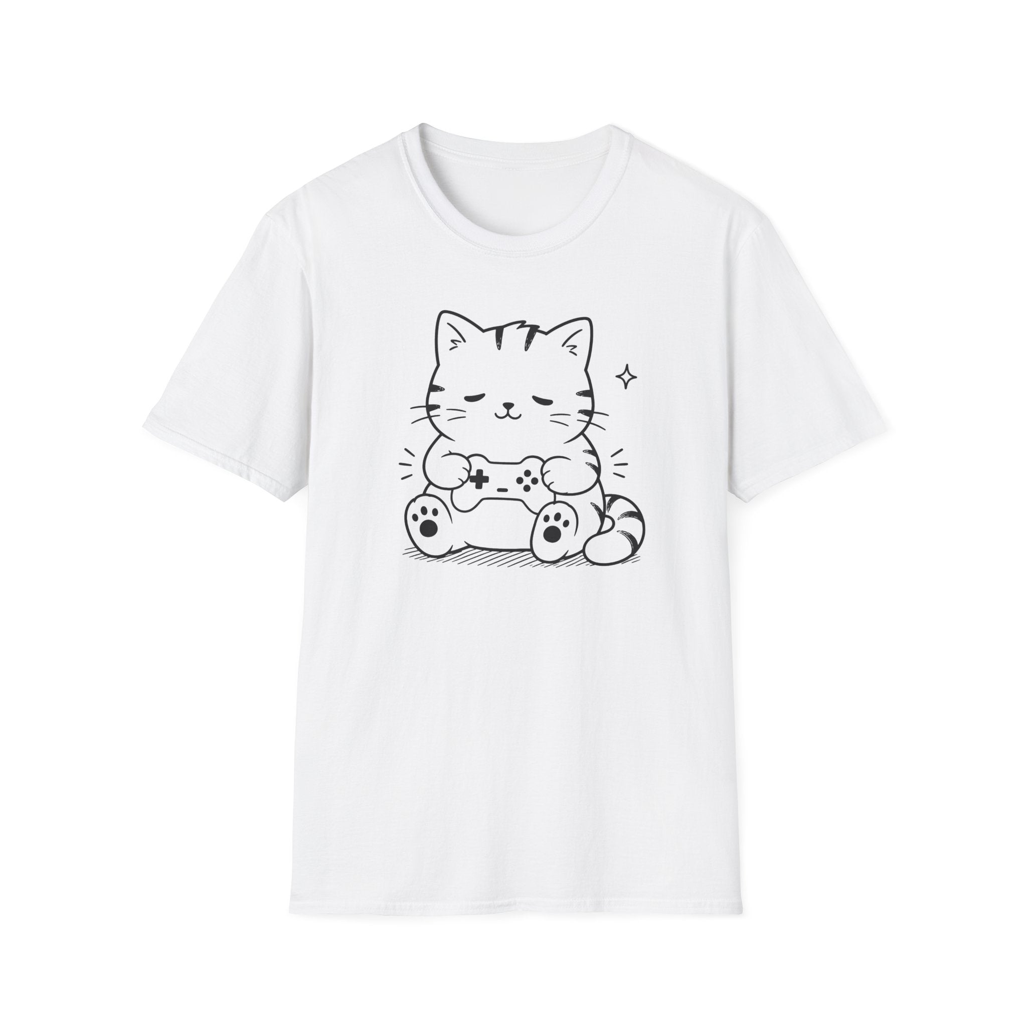 Sleepy Player Cat T-shirt