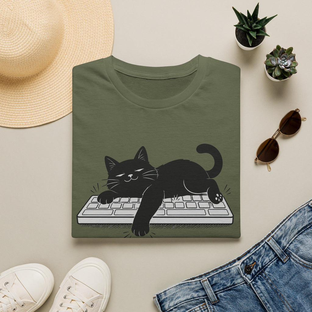 Cat on Keyboard Chaos T-shirt
