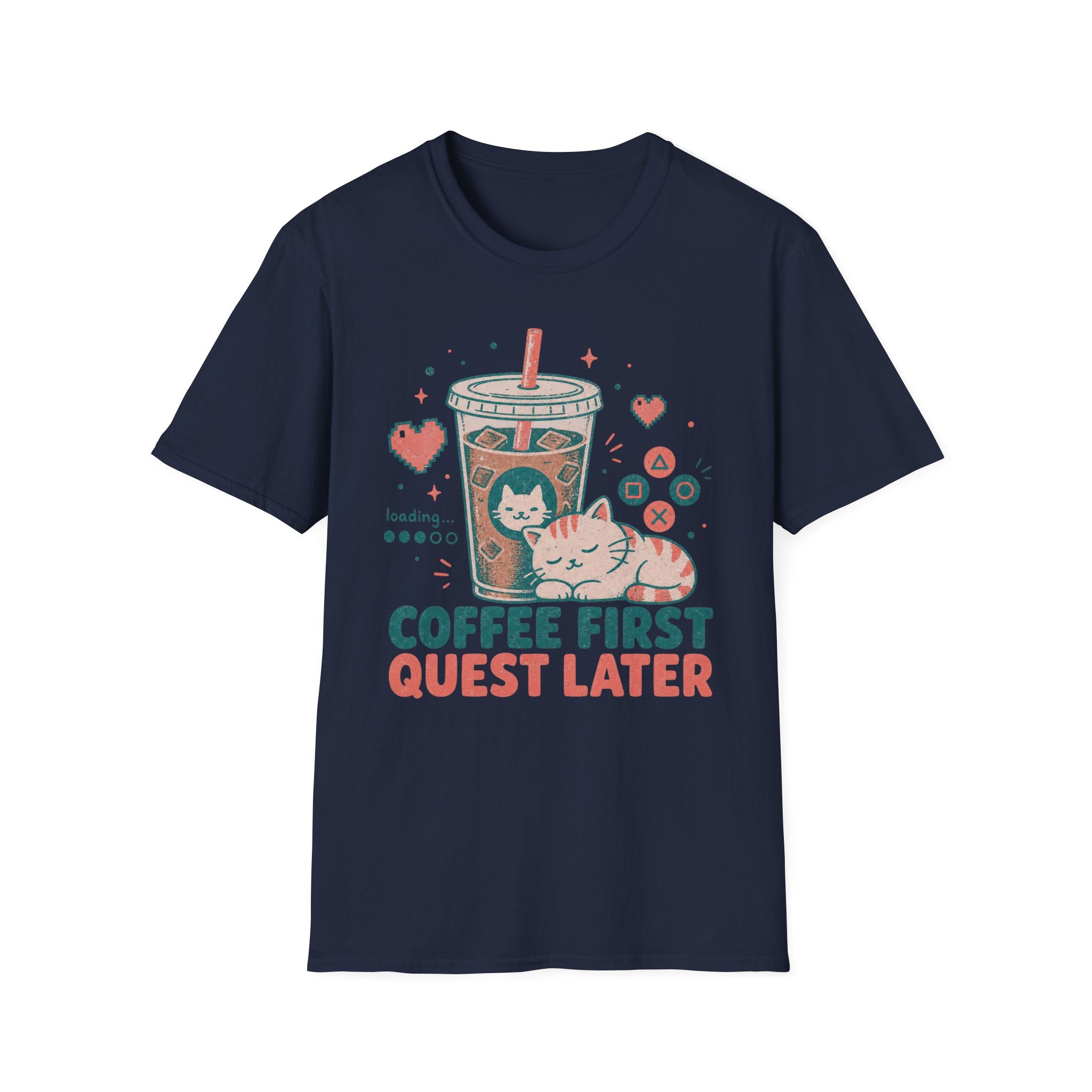 Coffee First Quest Later T-SHIRT