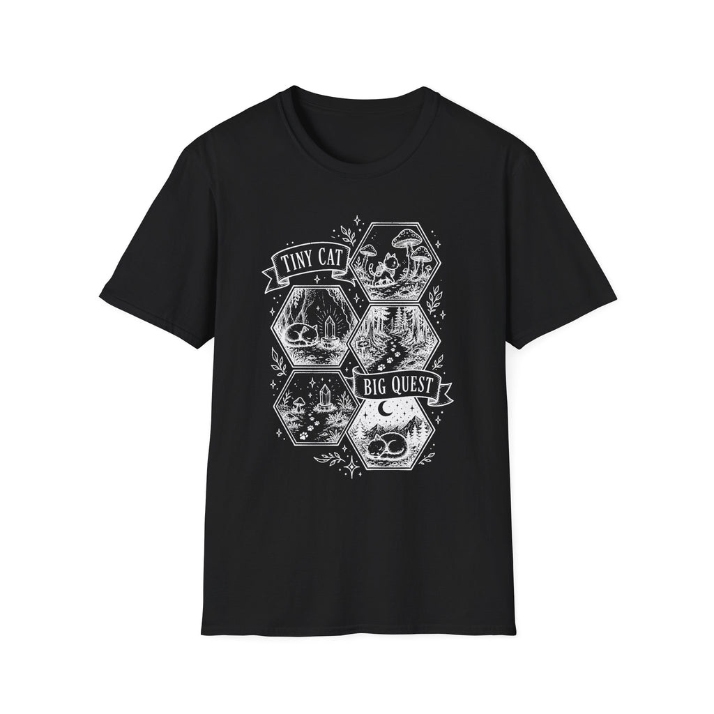 Tiny Cat Big Quest T-SHIRT