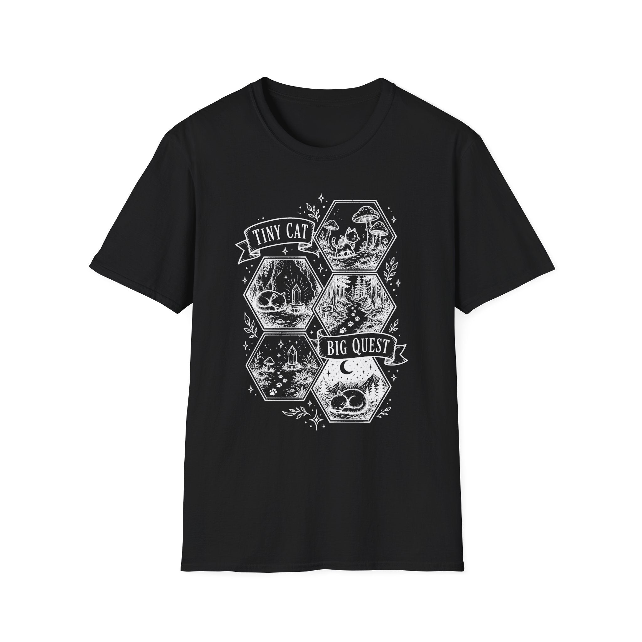Tiny Cat Big Quest T-SHIRT