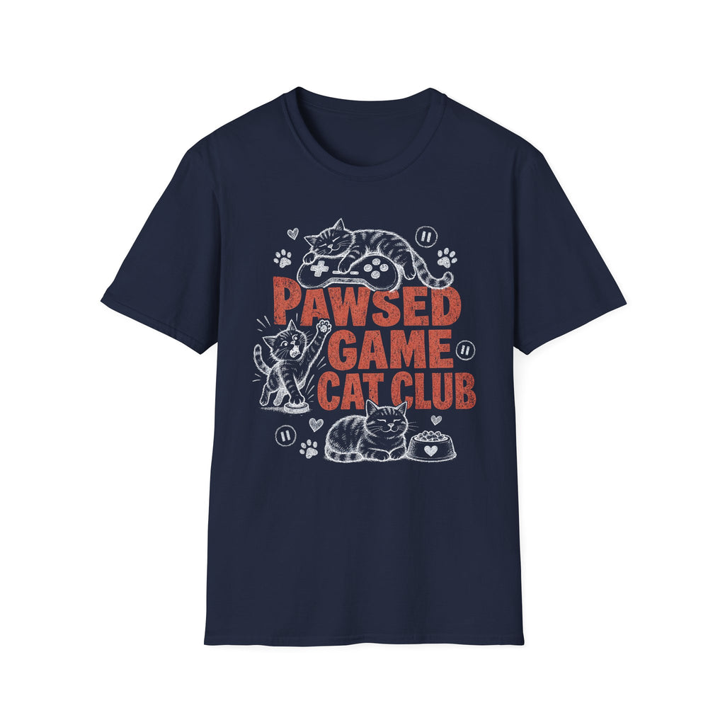 Pawsed Game Cat Club T-SHIRT